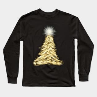 Gold ChristmasTree Long Sleeve T-Shirt